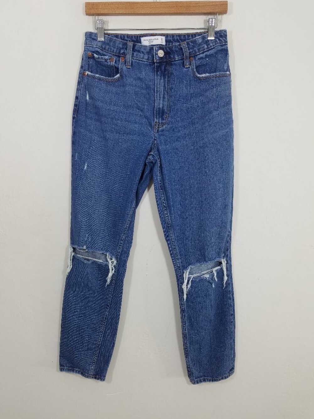 Abercrombie & Fitch Curve Love The Skinny High Rise Jeans Blue Size 6